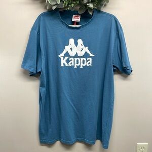 Kappa Authentic Estessi Short Sleeve Crewneck T-Shirt Blue XXXL
